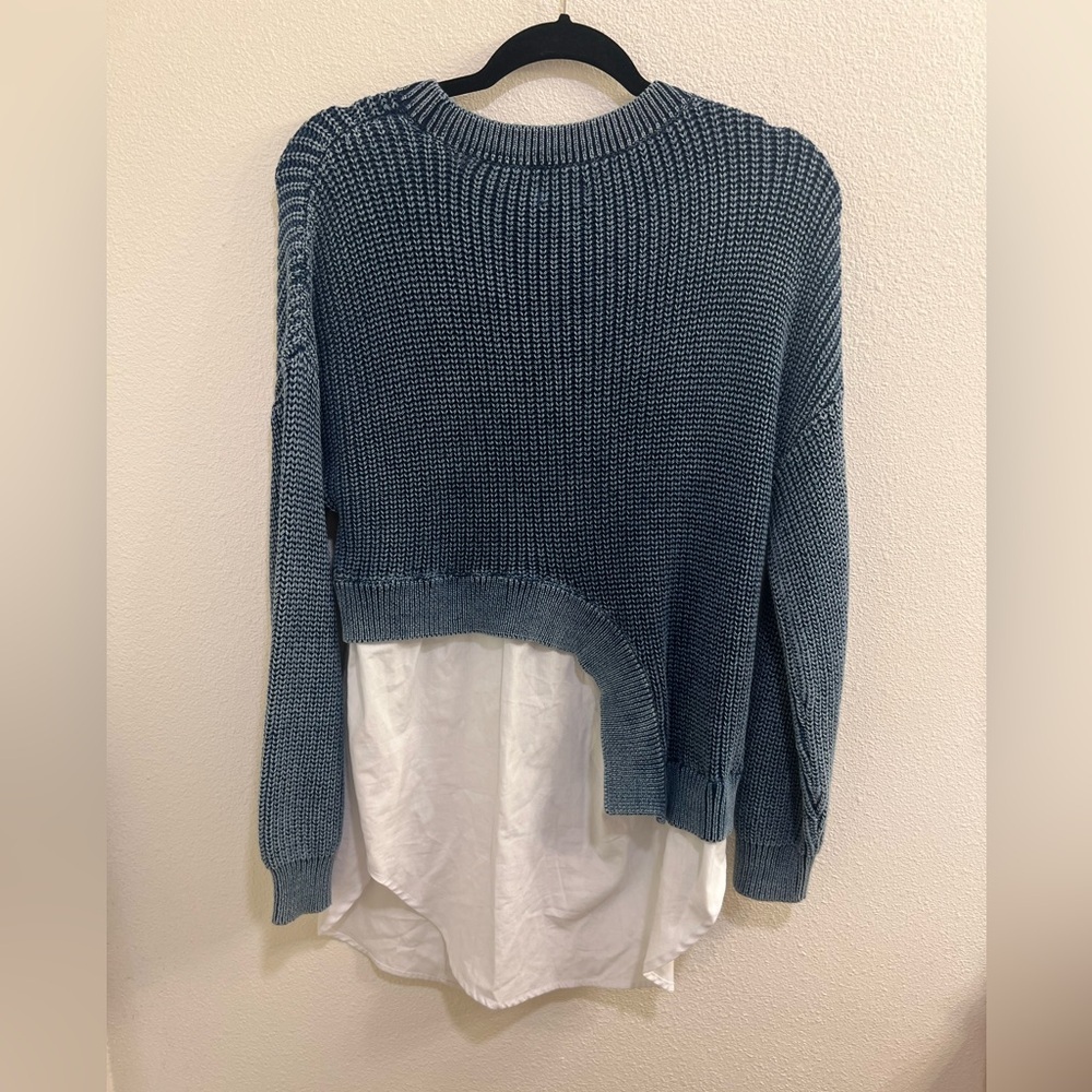 Pilcro Assymmetrical twofer sweater from Anthropologie - Picture 3 of 5
